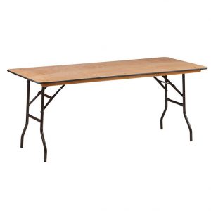 שולחן עץ מלבני להשכרה